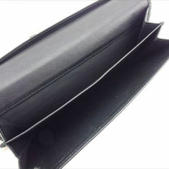 Gucci Wallet Purse Guccissima Black leather Woman unisex Authentic Used T8433 - Picture 3 of 7